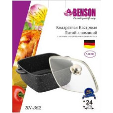 Кастрюля (казан) с мраморным покрытием Benson BN-362 (ёмкость 5.1 л)