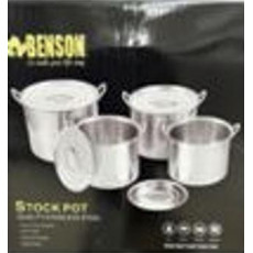 Набор посуды из нержавеющей стали Benson BN-289 (8 предметов) Stock Pot