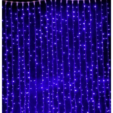 Светодиодная гирлянда Водопад 3*2м 350 Led Синий от сети