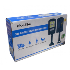 Уличный фонарь на солнечной батарее с датчиком движения BL BK818-4 COB (t6516)