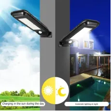 Уличный фонарь на солнечной батарее с датчиком движения и пультом SOLAR INDUCTION STREET LAMP T210A/T210B