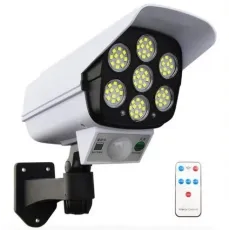 Уличный фонарь на солнечной батарее с датчиком движения и пультом SOLAR MONITORING LAMP CL-877A в виде камеры