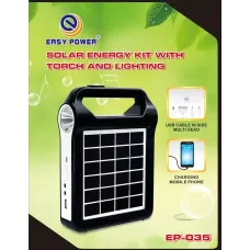 Кемпинговый фонарь на солнечной батарее EASY POWER EP-035 Bluetooth/USB/Power Bank