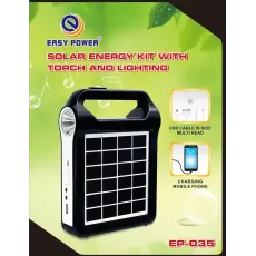 Кемпінговий ліхтар на сонячній батареї EASY POWER EP-035 Bluetooth/USB/Power Bank
