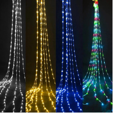 Гирлянда водопад (Curtain-Lights) Itrains 240B-2 внутренняя, пер.:прозрачный, 3*1,5м (Синий)