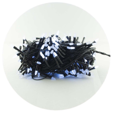 Гірлянда-нитка (String-Lights) 100W-3 внутрішня, пров.: чорний, 7м (Білий)