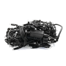 Гирлянда Дождь черный провод 3,3мм с вилкой 120LED