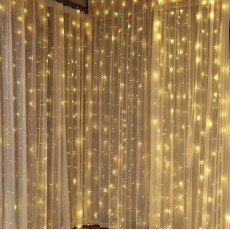 Светодиодная гирлянда Водопад 3*2м 240 Led Теплый Белый