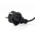 Гирлянда уличная 3,3мм черный провод 10м лампа мерцающая 100LED L Lux LINE-3.3-100 Синий