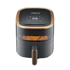 Повітряна аерофрітюрниця Sokany SK-10014 1200 Вт 4.8л сенсорна фритюрниця безмасляна