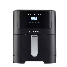 Аэрогриль 8 литров Sokany аэрофритюрница электрическая 2000 Вт безмасляная фритюрница настольная