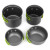 Производный набор посуды Cooking Set SY-201 из анодированного алюминия, 4 предмета, компактный для кемпинга