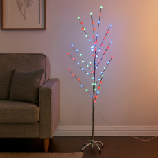 Светодиодное декоративное дерево 72 LED «Розы» RGB, 1,5 м