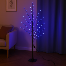 LED-дерево Сакура декоративное 1.5 м, 144 LED, синий свет, RGB, 8 режимов