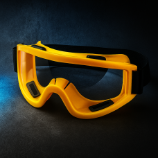 Очки защитные Vision Gold Pro с поликарбонатной антибликовой линзой, желтая оправа