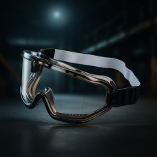 Очки SAFETY с антизапотеванием и защитой от царапин Поликарбонатная линза, ПВХ оправа