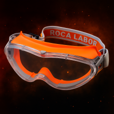 Очки защитные ROCA LABOR с прозрачной линзой (антизапотевание, антидрапин, УФ-защита, ПК стекло)