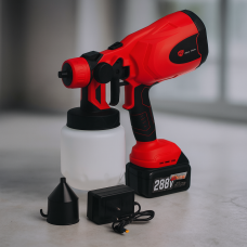 Акумуляторний фарбопульт TIANHU TOOLS 288VF 21V з бачком 800 мл і зарядним – для фарби, емалі, лаку