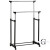 Напольная вешалка стойка Double Pole Clothers Horse (30 кг) двойная