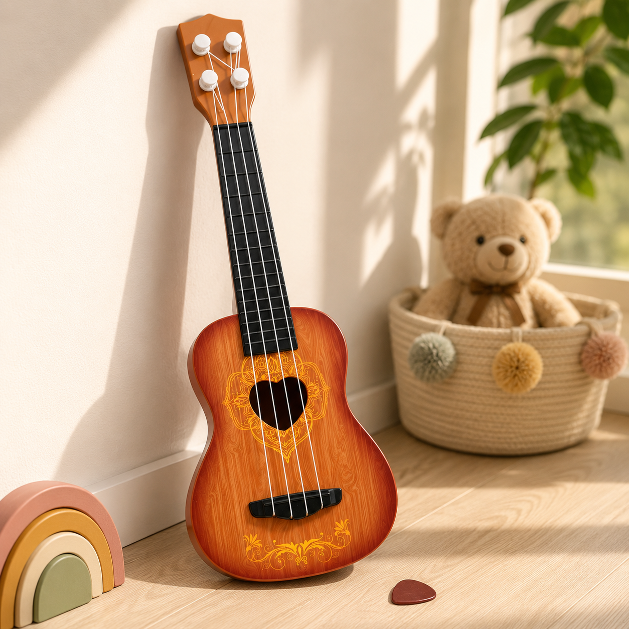 Дитяча гітара Baroque Guitar 43 см, 6 струн, з медіатором, у коробці