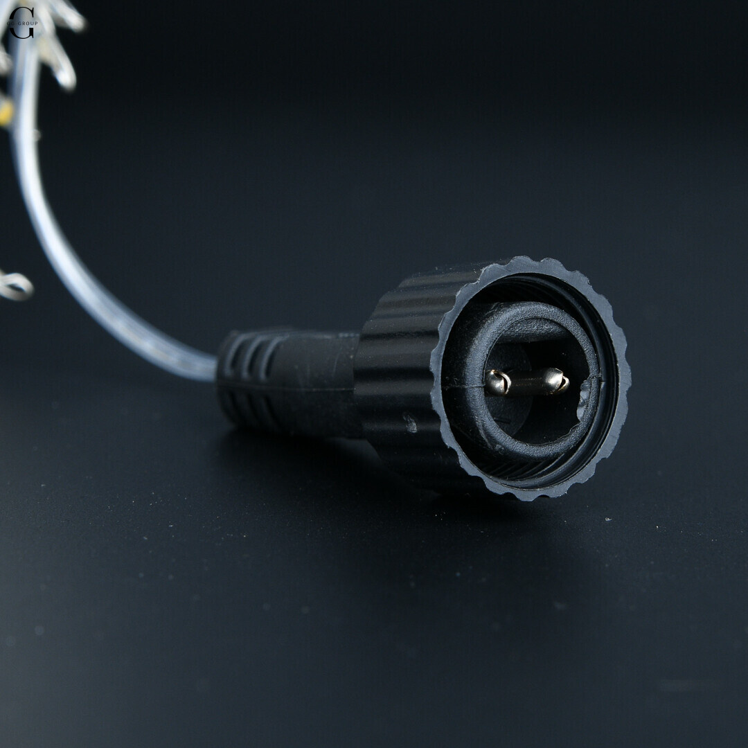 Гирлянда Роса Мишура 50м 1500 LED на медной проволоке с пультом IP44/IP65 уличная