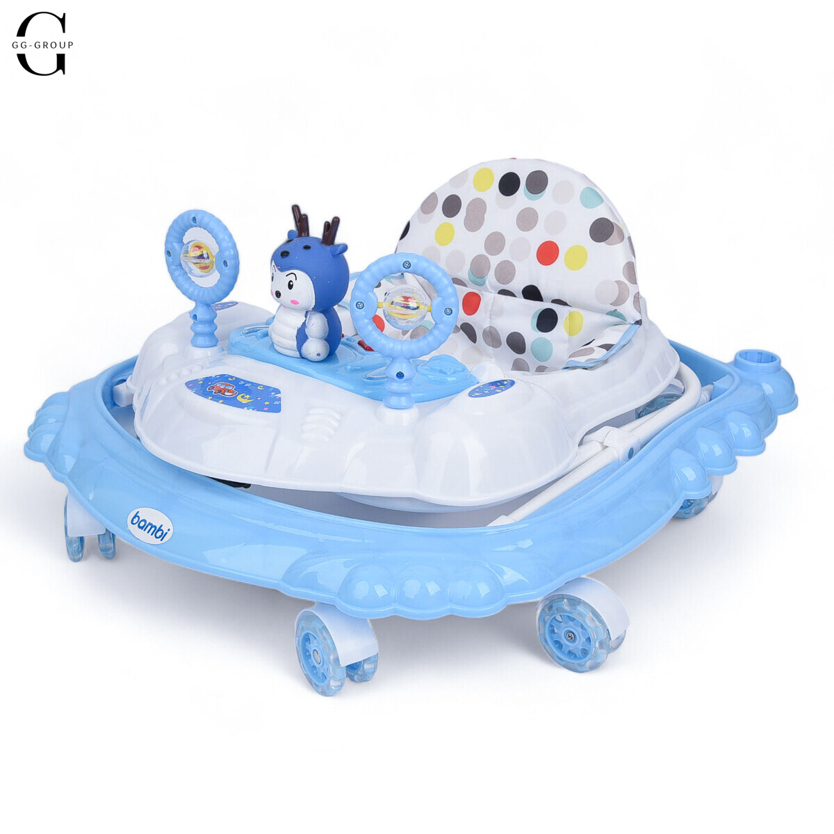 Детские ходунки Bambi M3168 SONIK Бело голубые