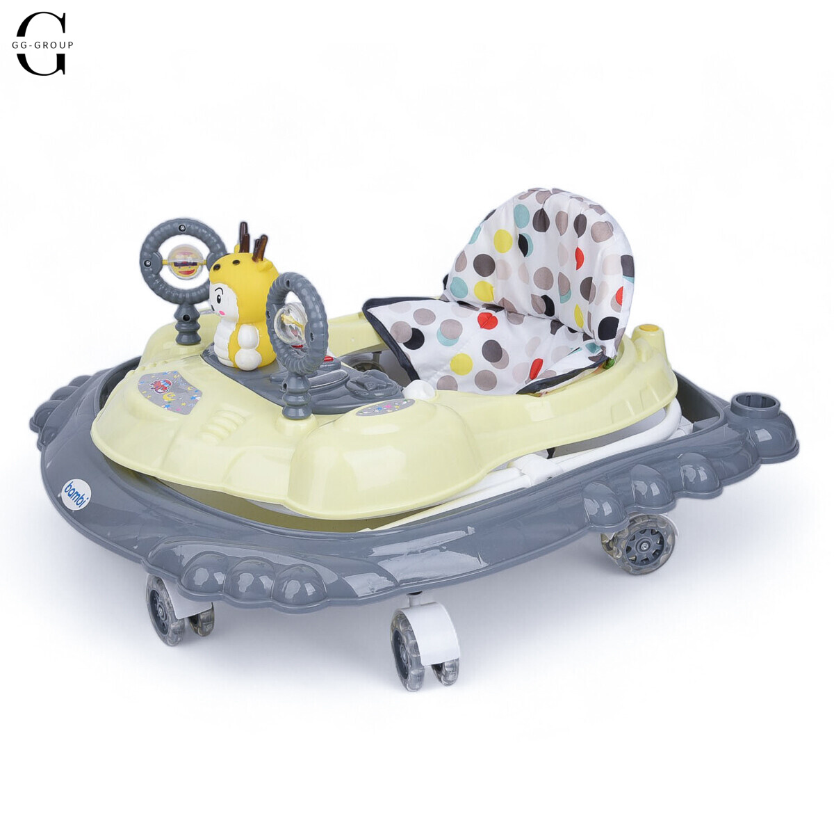 Детские ходунки Bambi M3168 SONIK  Жовто-Сірий