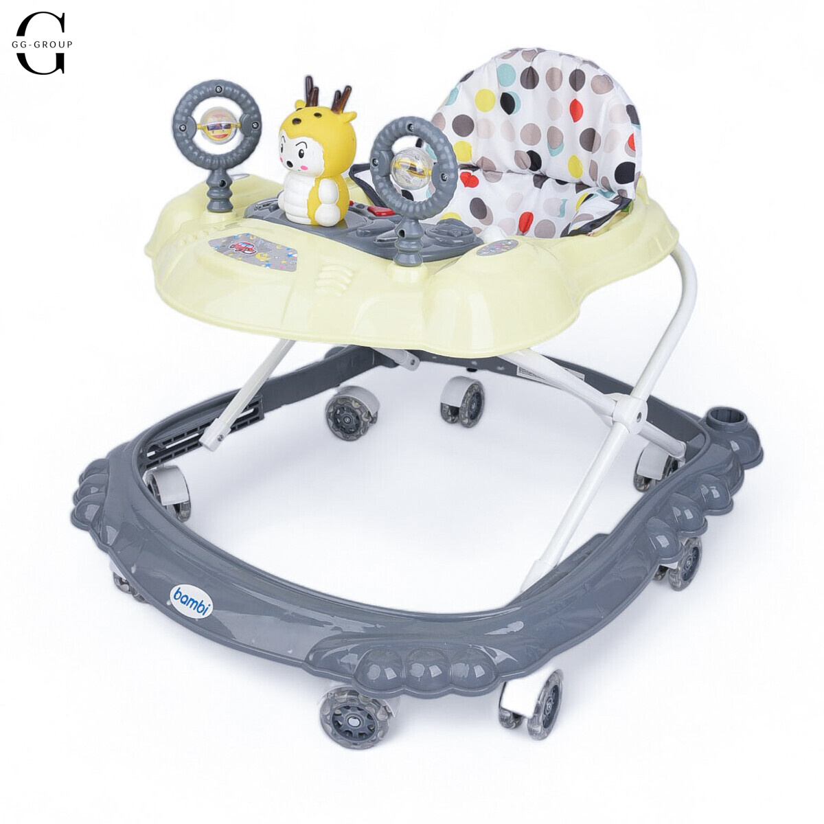 Детские ходунки Bambi M3168 SONIK  Жовто-Сірий