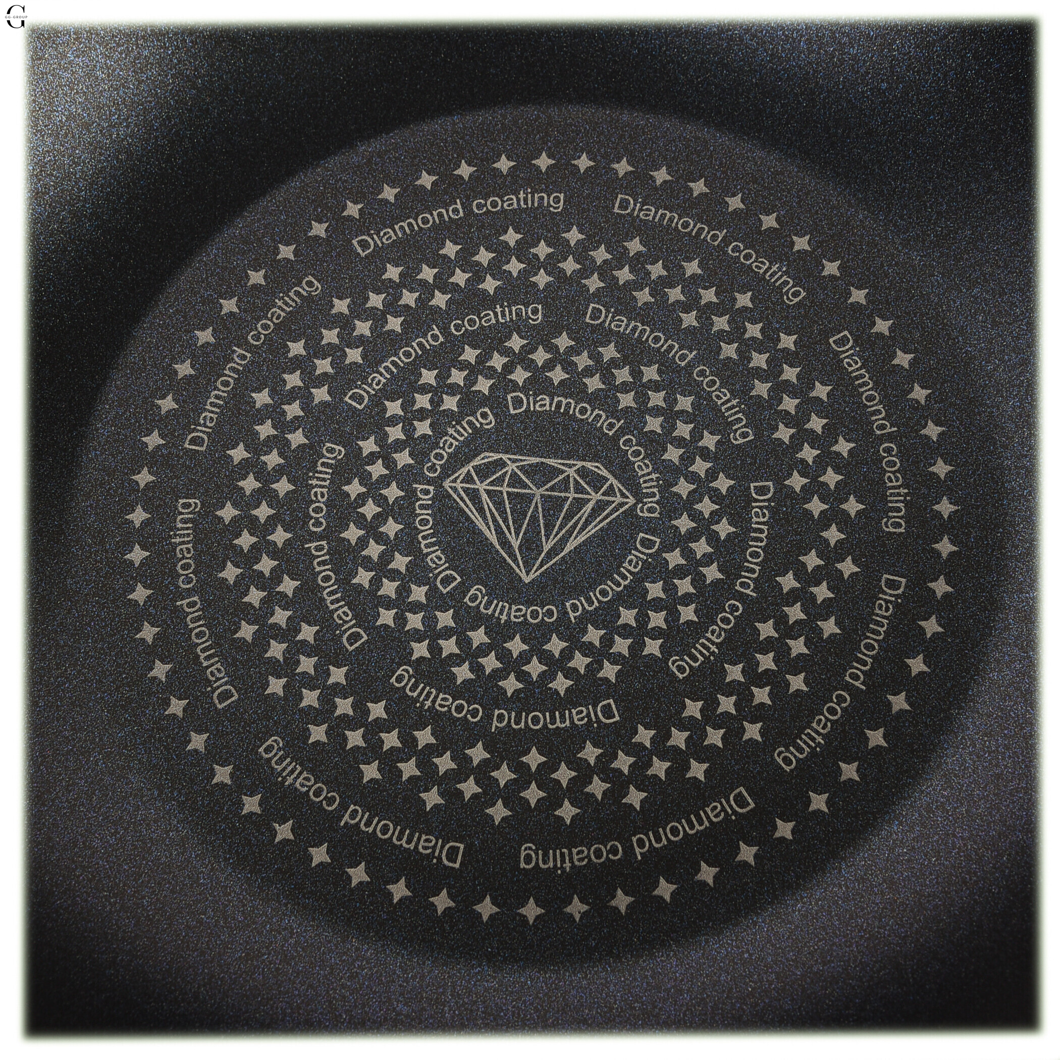 Сковорода WOK Edenberg EB-3490 30 см, 4,6 л з алмазним антипригарним покриттям та скляною кришкою