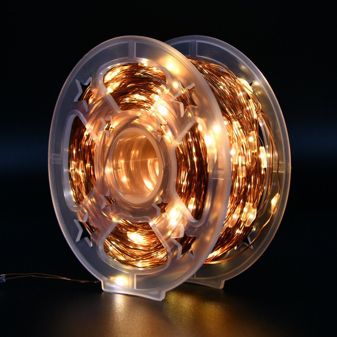 Гирлянда Росса 100 м/1000 Mini-LED, теплый свет, USB + пульт