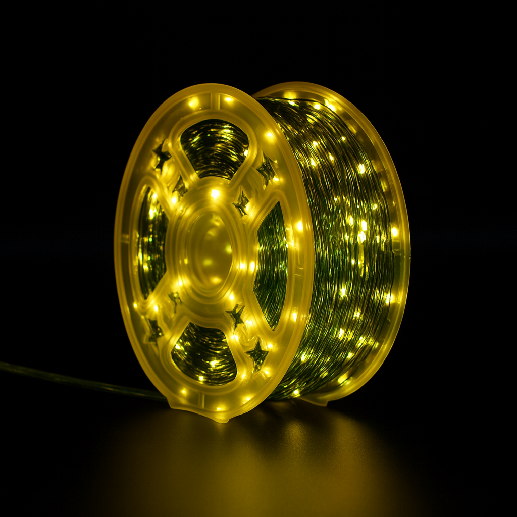 Гирлянда Роса 100 м/1000 High-Brightness LED, IP44 питание 220В, катушка