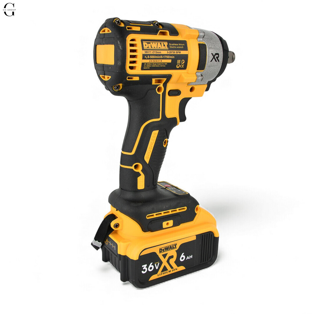 DeWALT гайковерт аккумуляторный 36V бесщеточный с кейсом, 2×5Ah аккумуляторами