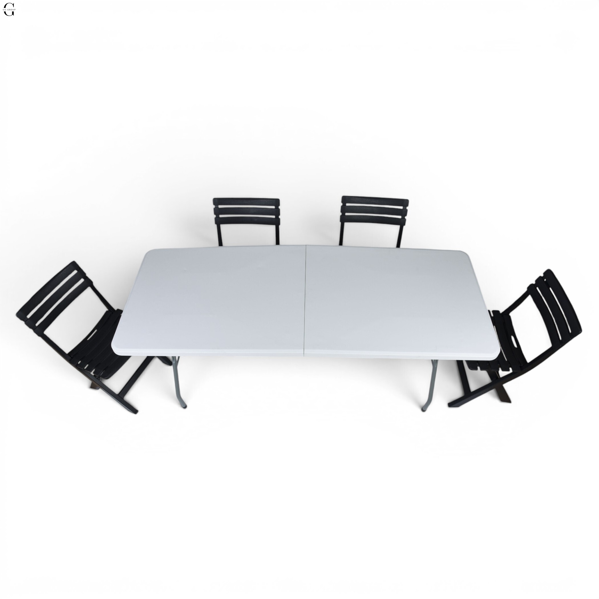 Кемпинговый комплект Travel Table Set – складной стол HDPE 180 см и 4 туристических кресел