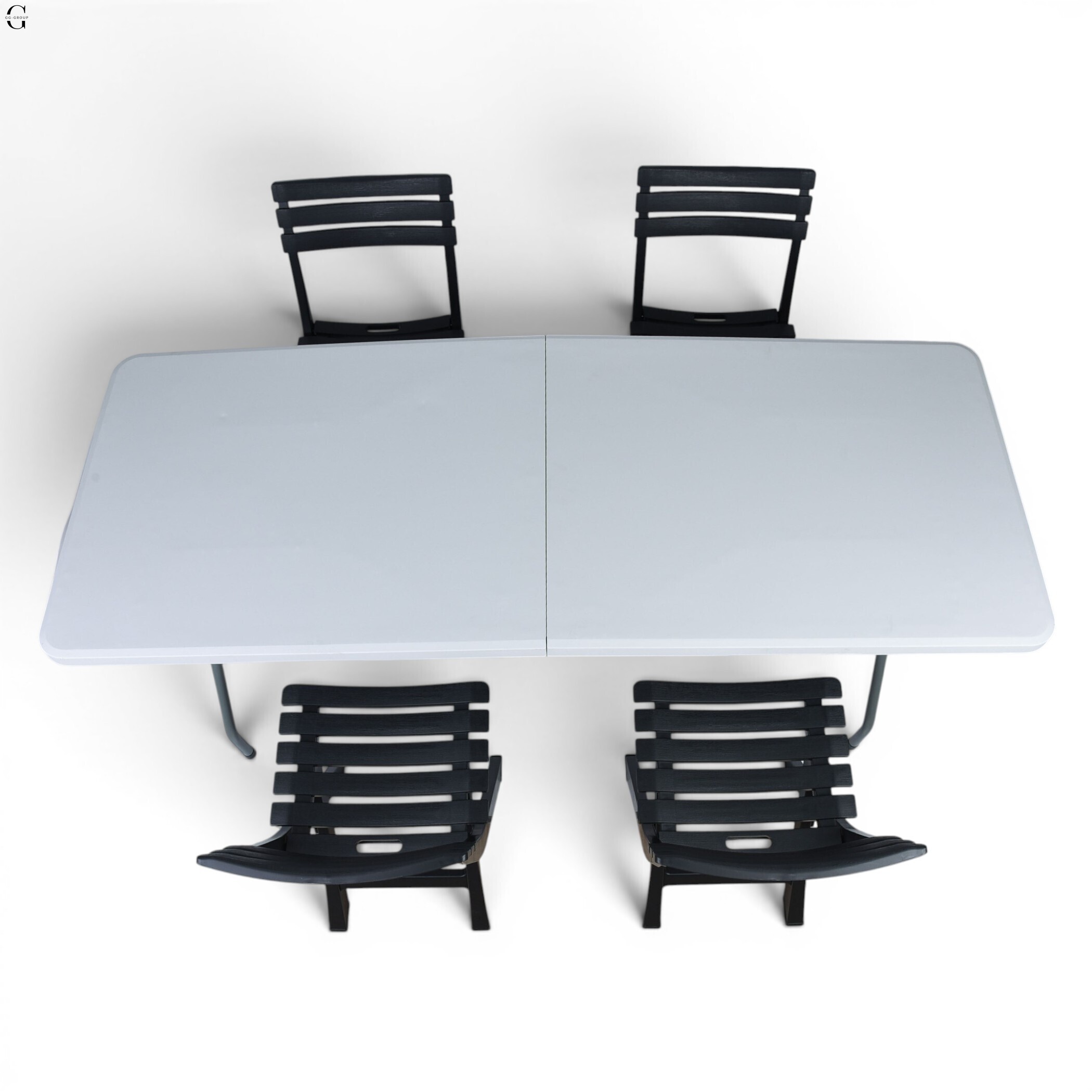 Кемпинговый комплект Travel Table Set – складной стол HDPE 180 см и 4 туристических кресел