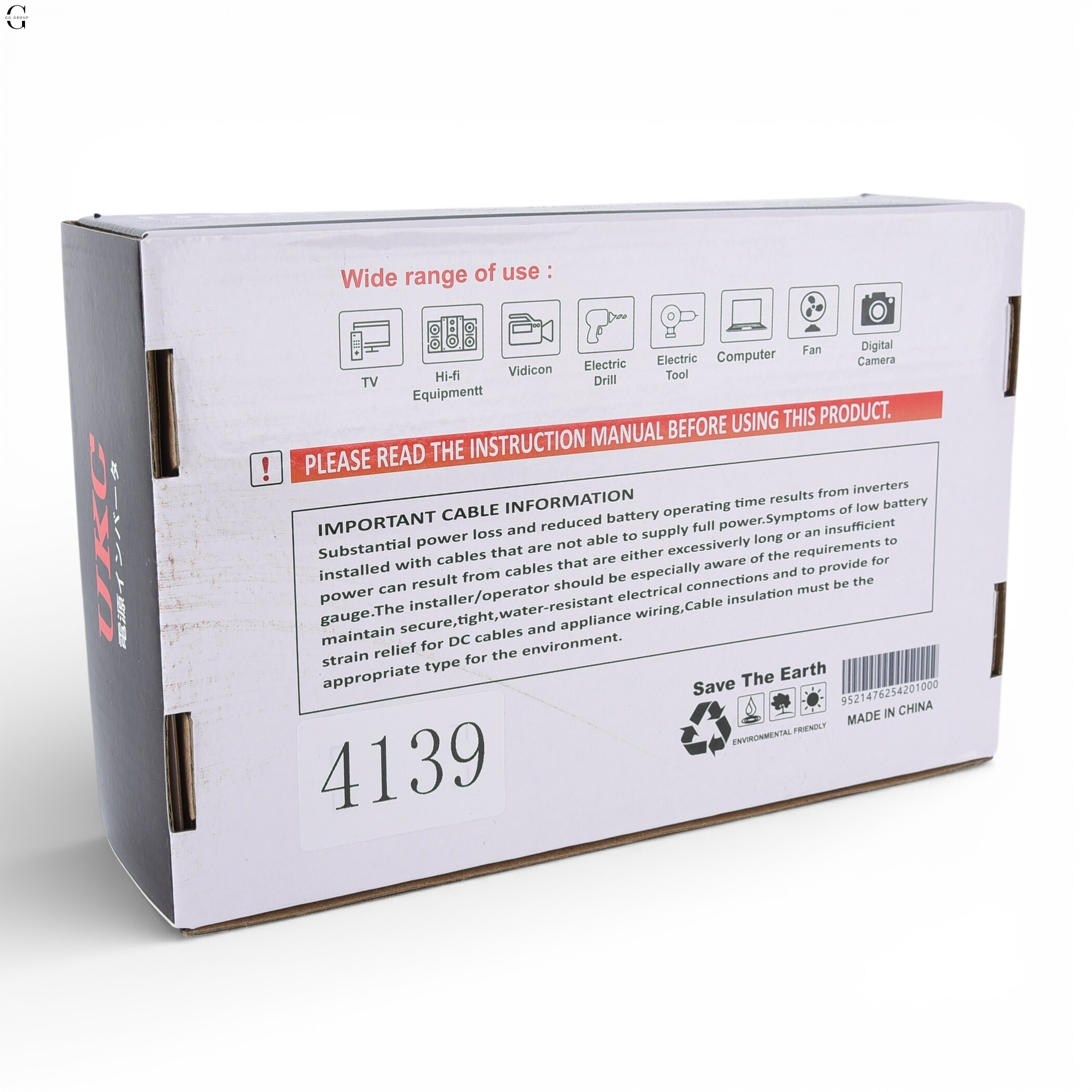 Инвертор напряжения UKC NFA-1000D 1000W (чистая синусоида) 12V → 220V