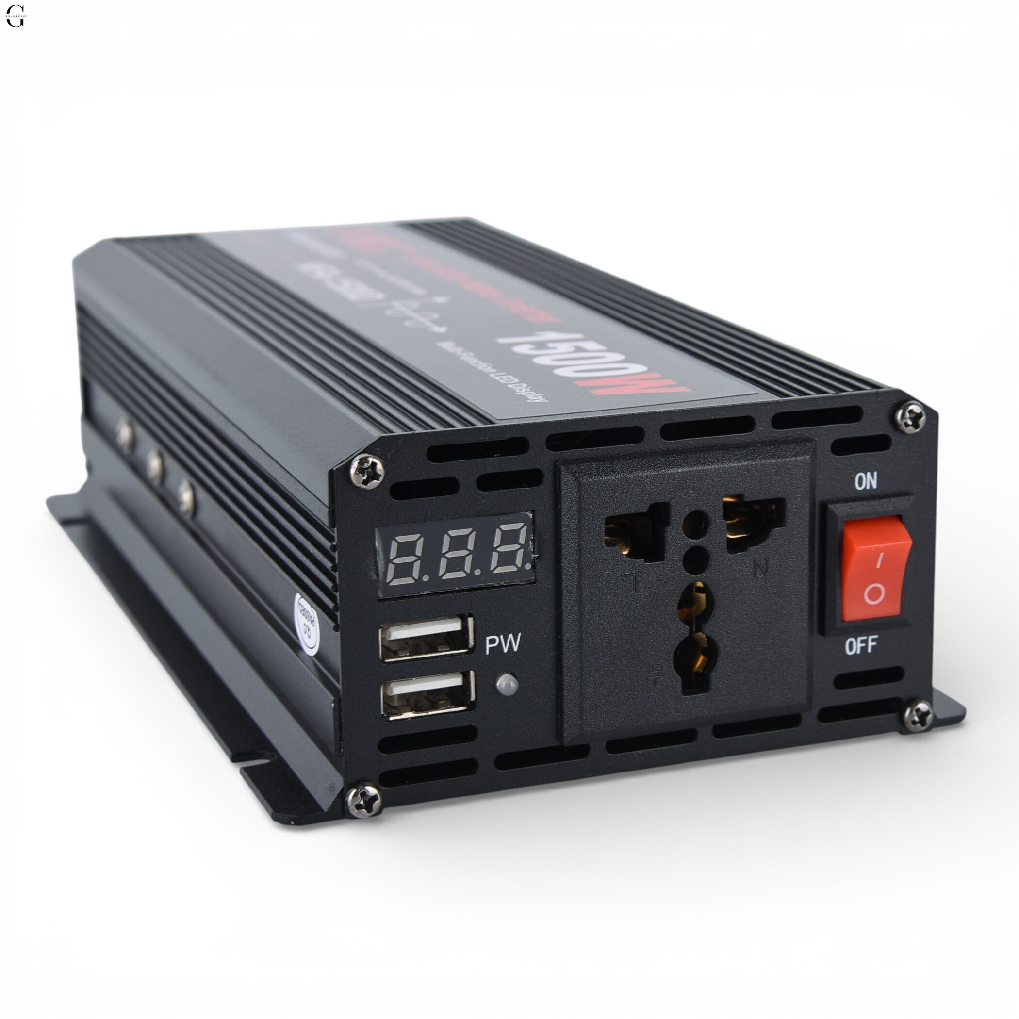 Инвертор напряжения UKC NFA-1500D 1500W (чистая синусоида) 12V → 220V