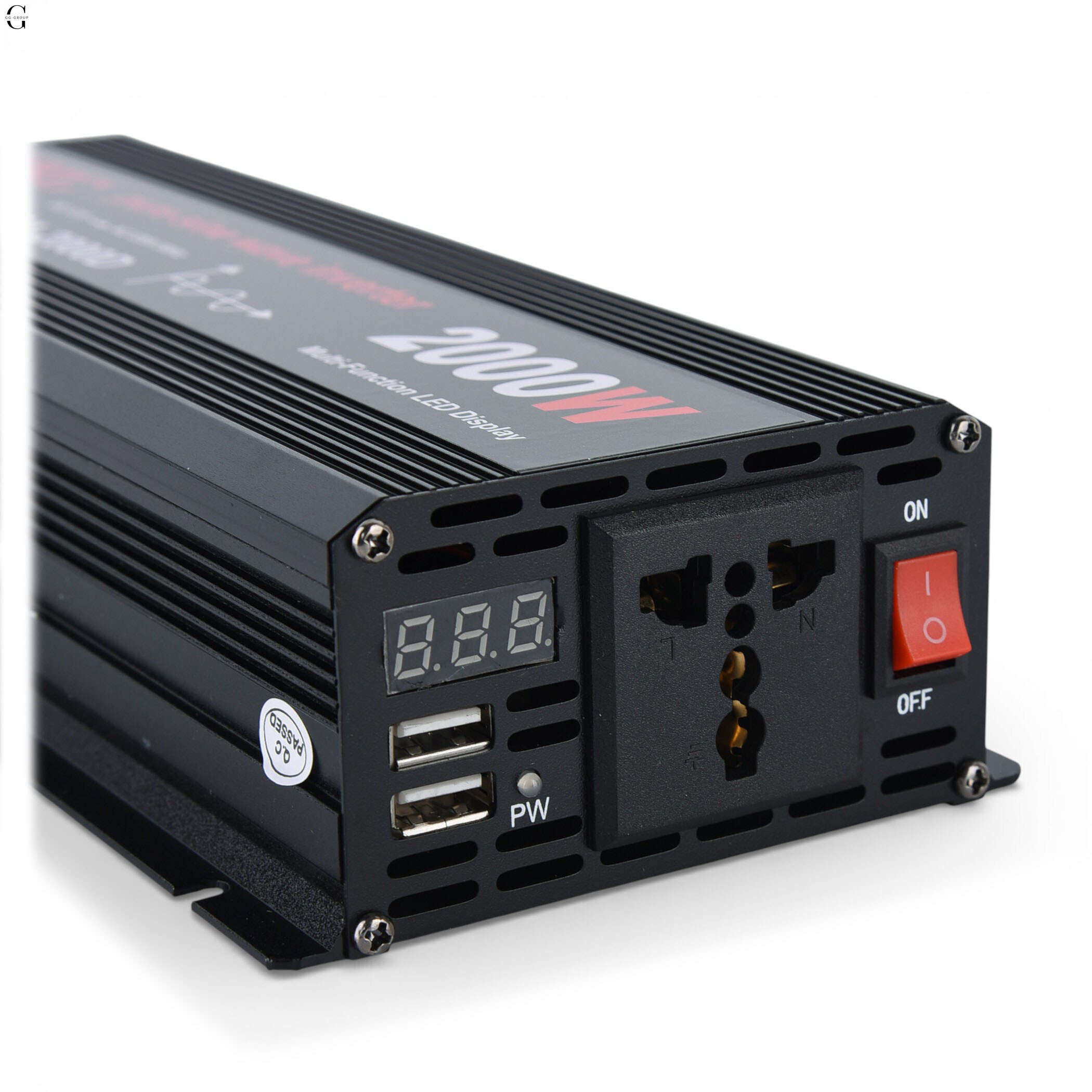 Инвертор напряжения UKC NFA-2000D 2000W (чистая синусоида) 12V → 220V