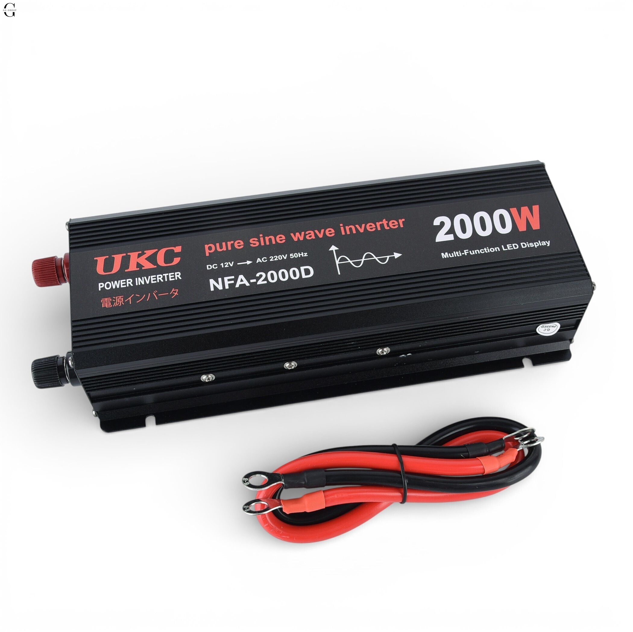 Инвертор напряжения UKC NFA-2000D 2000W (чистая синусоида) 12V → 220V