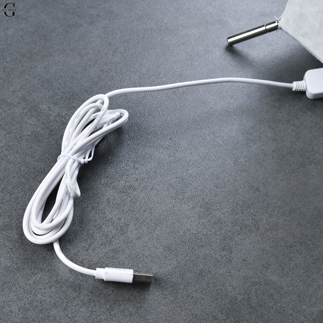 Торшер с LED подсветкой 130 см, USB+адаптер, теплый/холодный свет, регулировка яркости, пульт.
