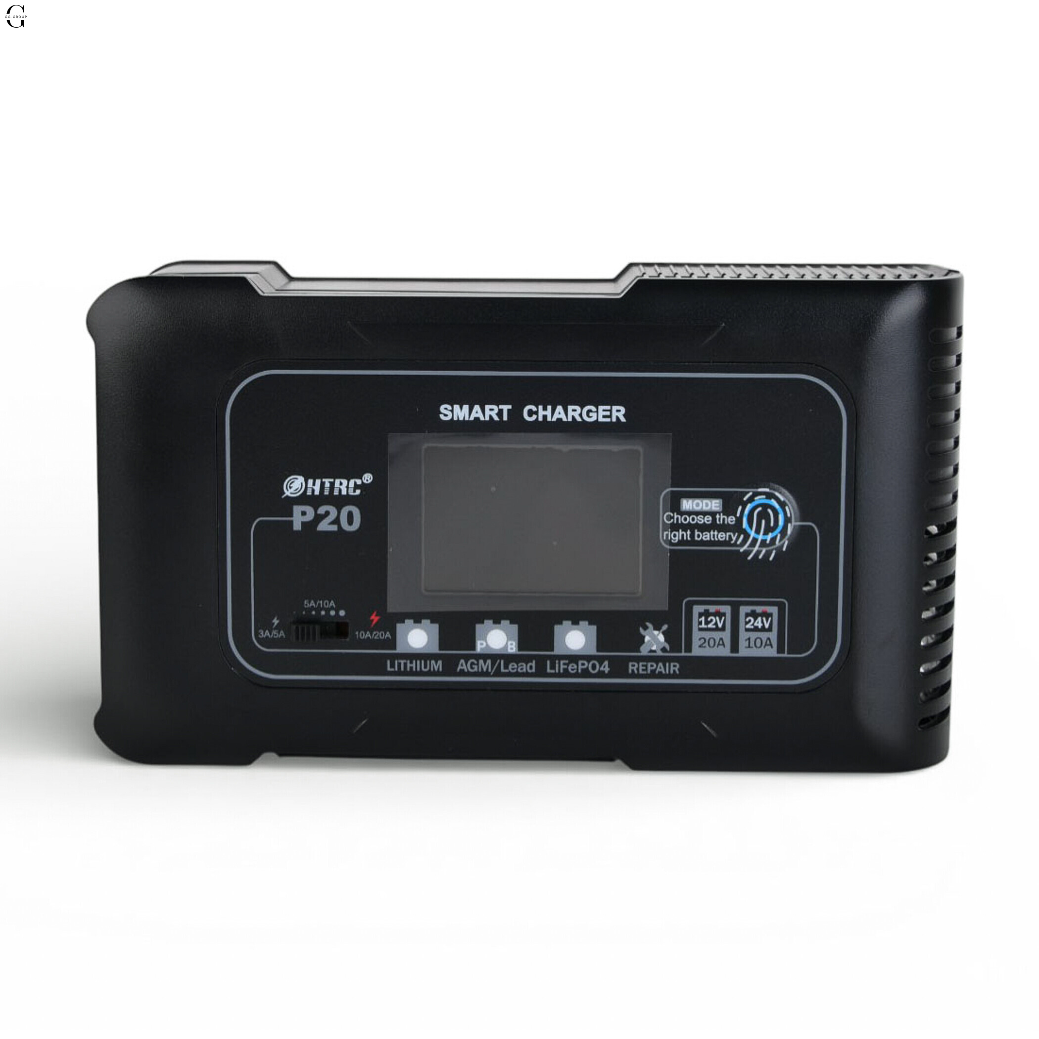 Умное зарядное устройство HTRC P20 Smart Charger 12V/24V, 20A, для AGM, GEL, LiFePO4 и Lithium