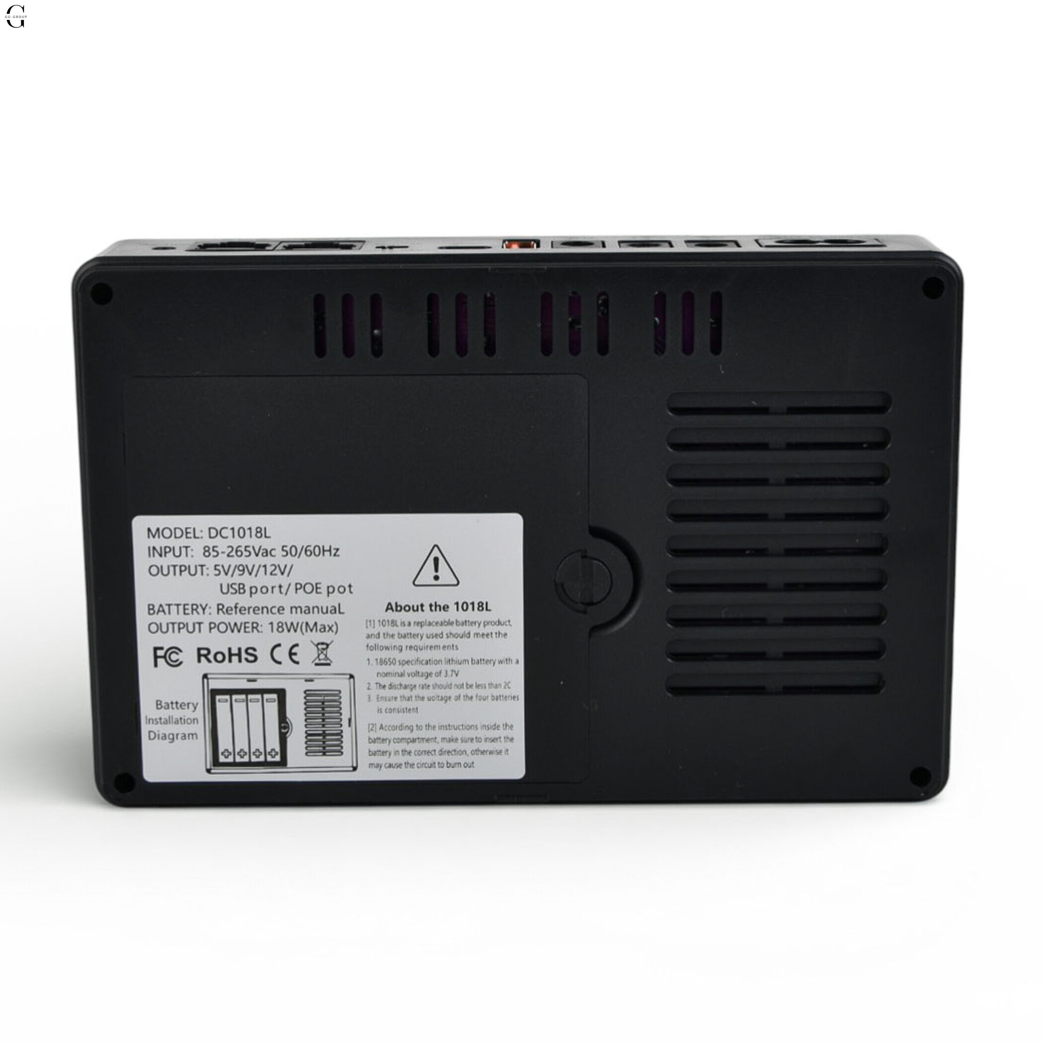 Корпус бесперебойника UPS 12V 9V 5V с PoE/LAN, без аккумуляторов