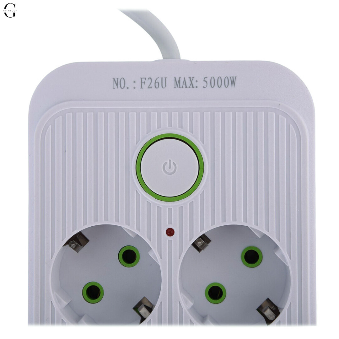 Сетевой фильтр Удлинитель USB ТК-13 (10×220В+4×USB+1×Type-C), F26u, Белый, 3 м