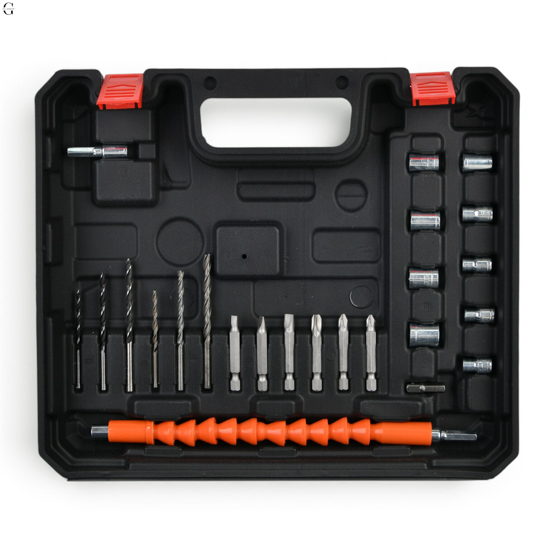 Шуруповерт DeWALT 21V Бесщеточный + 2 АКБ 20Ah + Металлический патрон + Набор инструментов