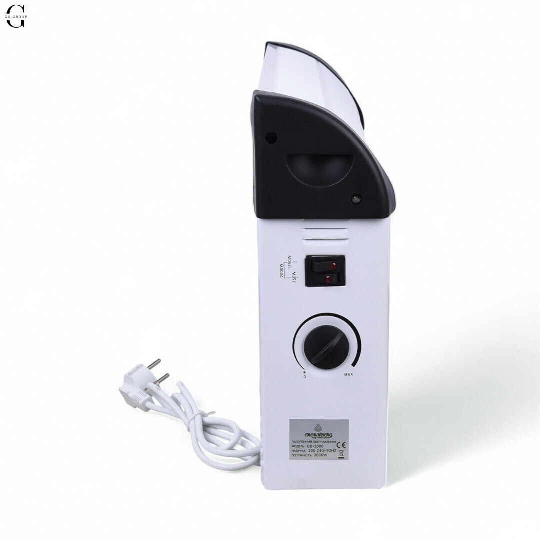 Конвектор бытовой Heater CB-2001, Crownberg. Конвекторный электрический обогреватель