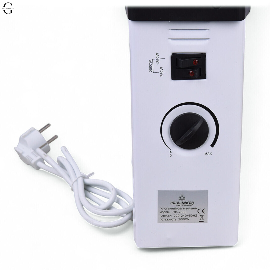 Конвектор бытовой Heater CB-2001, Crownberg. Конвекторный электрический обогреватель
