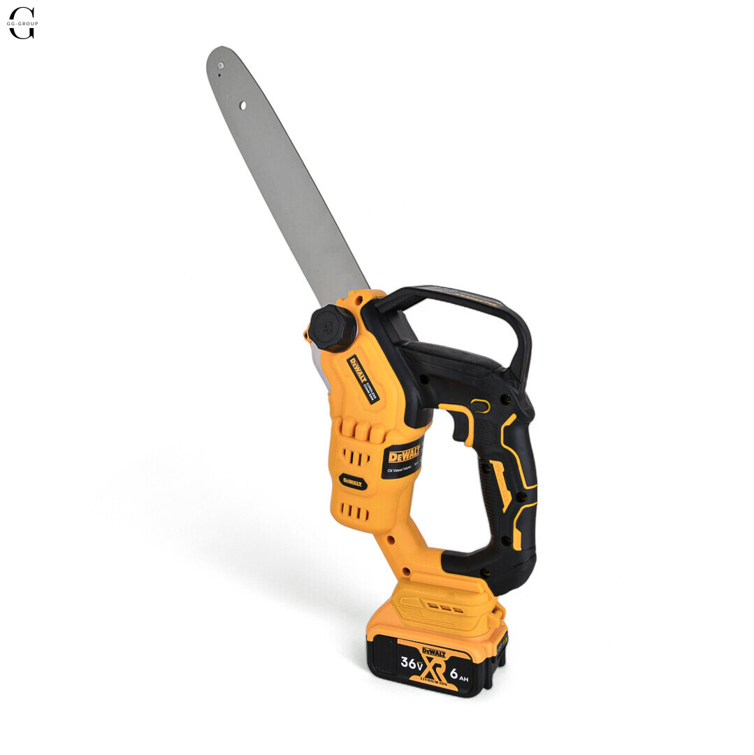 Аккумуляторная цепная пила DeWALT 36V, 6.0 А·ч, бесщеточная, кейс, шина 12 дюймов