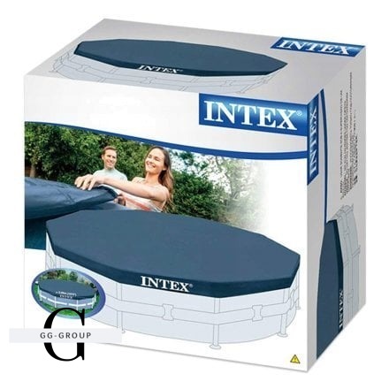 Intex Тент 28031 для каркасного басейну (6) d=366 см (фактичний Ø 415 см) у коробці