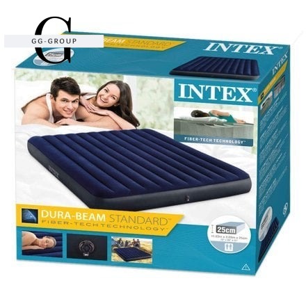 Intex Надувной матрас 64755 (2) 183 x 203 x 25 см., двухместный, в коробке