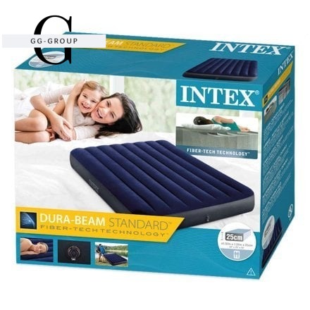 Intex Надувной матрас 64758 (3) полуторный, 137х191х25 см, в коробке