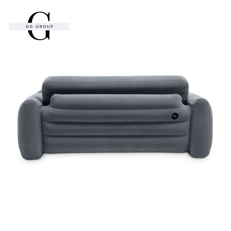 Intex Надувний диван 66552 NP (2) 203х224х66 см, розкладається, підсклянники, в коробці